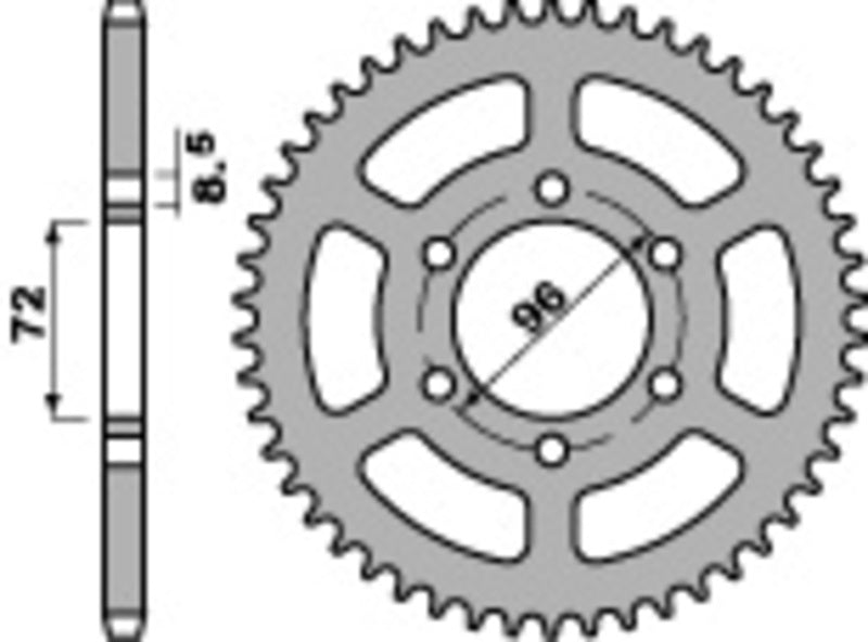 PBR Standard Stahlriztel vorne 813 - 520