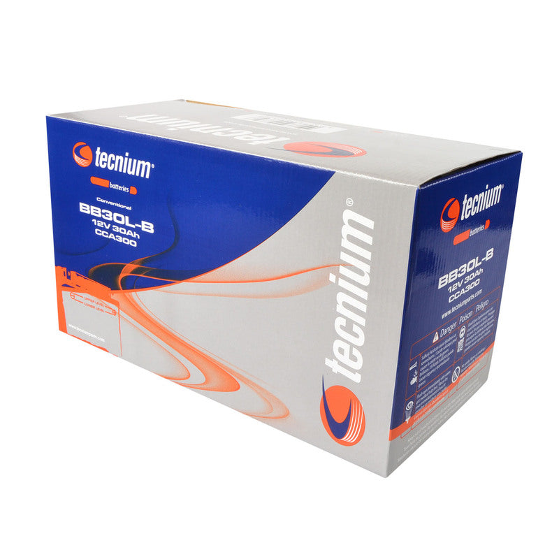TECNIUM Blei/Säure Batterie mit Säurepack - BB30L-B