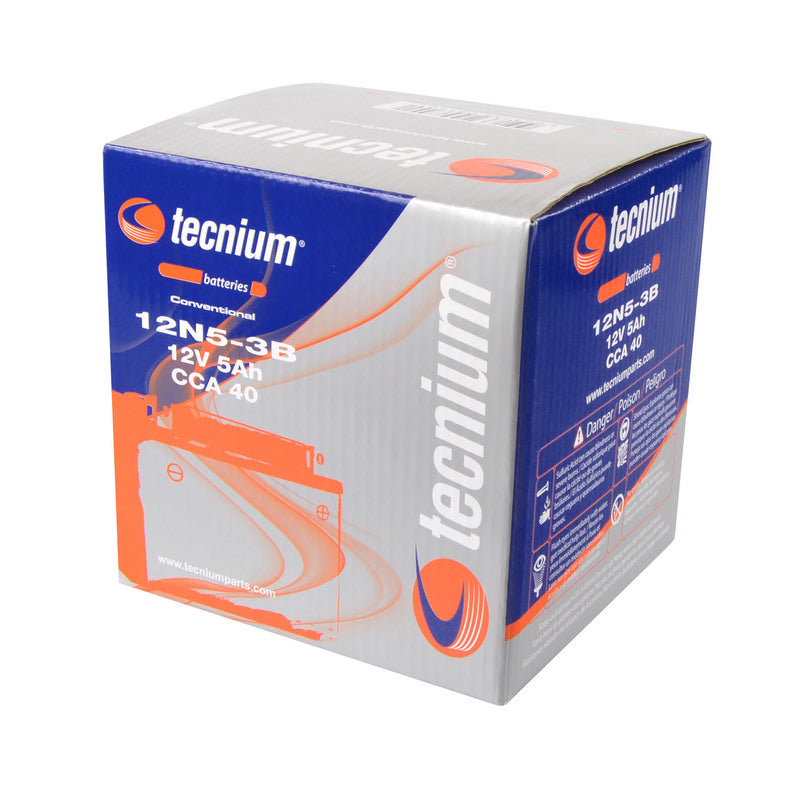 TECNIUM Blei/Säure Batterie mit Säurepack - 12N5.5-3B