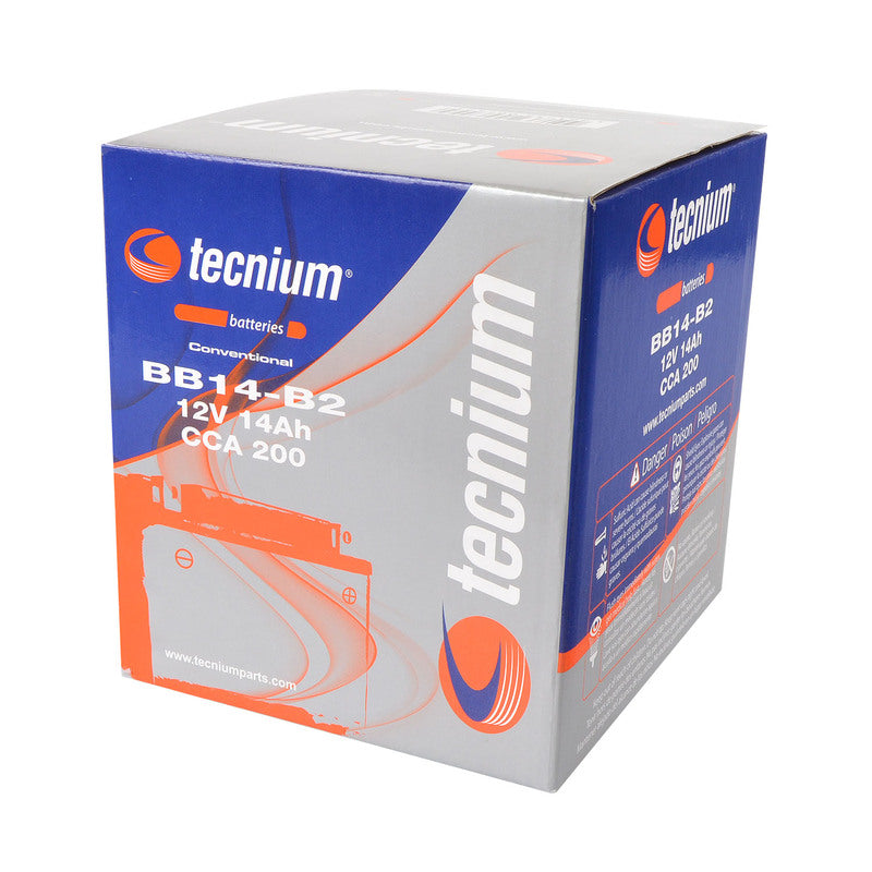 TECNIUM Blei/Säure Batterie mit Säurepack - BB14-B2
