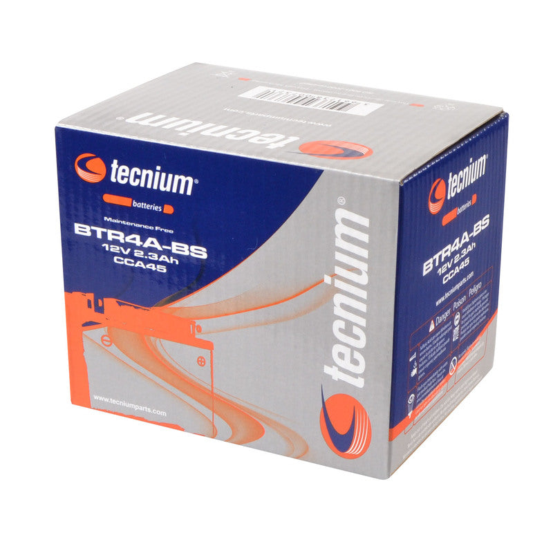 TECNIUM Wartungsfreie Batterie mit Säurepack - BTR4A-BS