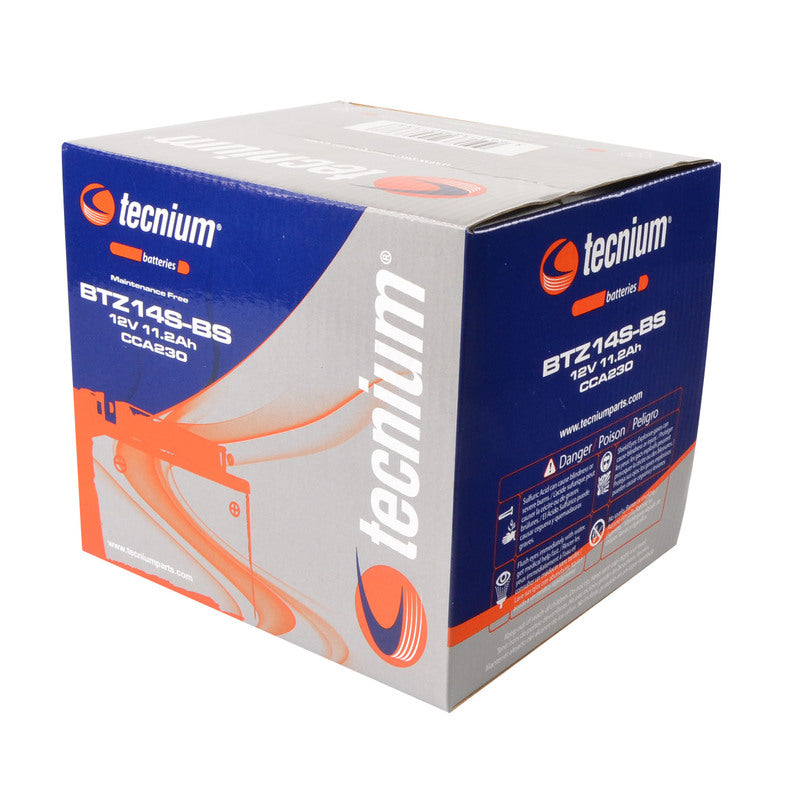 TECNIUM Wartungsfreie Batterie mit Säurepack - BTZ14S-BS