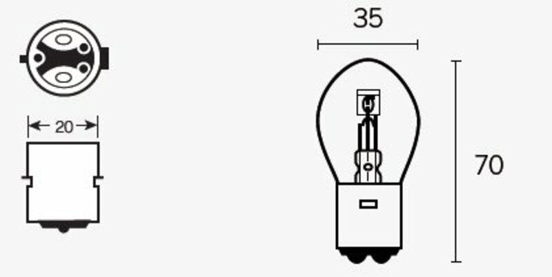 TECNIUM S1 Glühlampen 12V 25/25W - x10