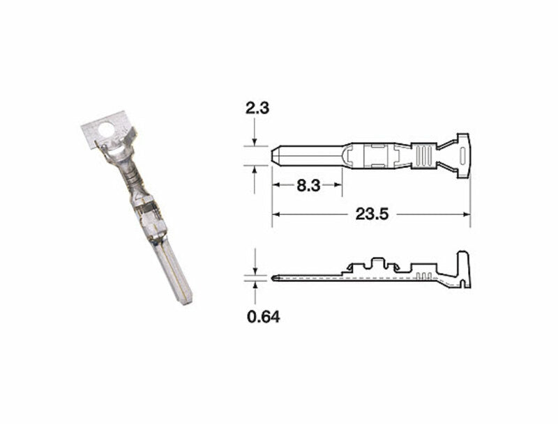 BIHR Klemme weiblich Model 090 SMTO Ø 0,85 mm²/1,25 mm² - 50 Stück