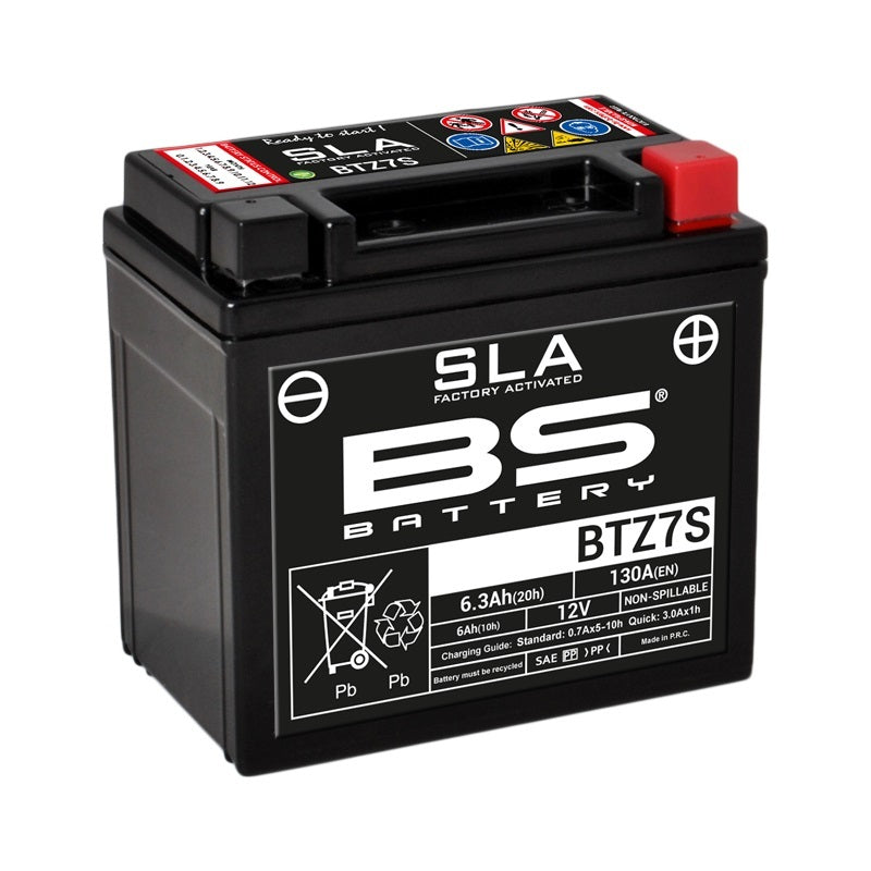 BS BATTERY SLA Wartungsfreie Batterie Werkseitig aktiviert - BTZ7S