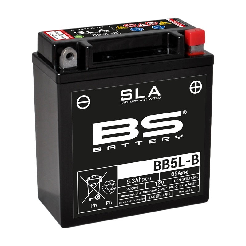 BS BATTERY SLA Wartungsfreie Batterie Werkseitig aktiviert - BB5L-B