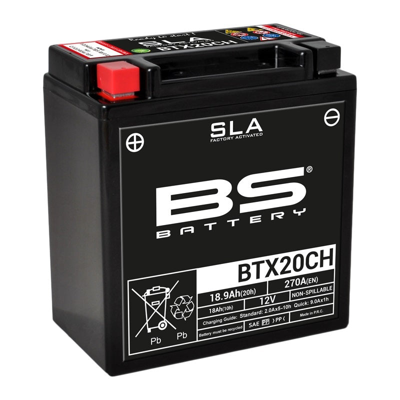 BS BATTERY SLA Wartungsfreie Batterie Werkseitig aktiviert - BTX20CH