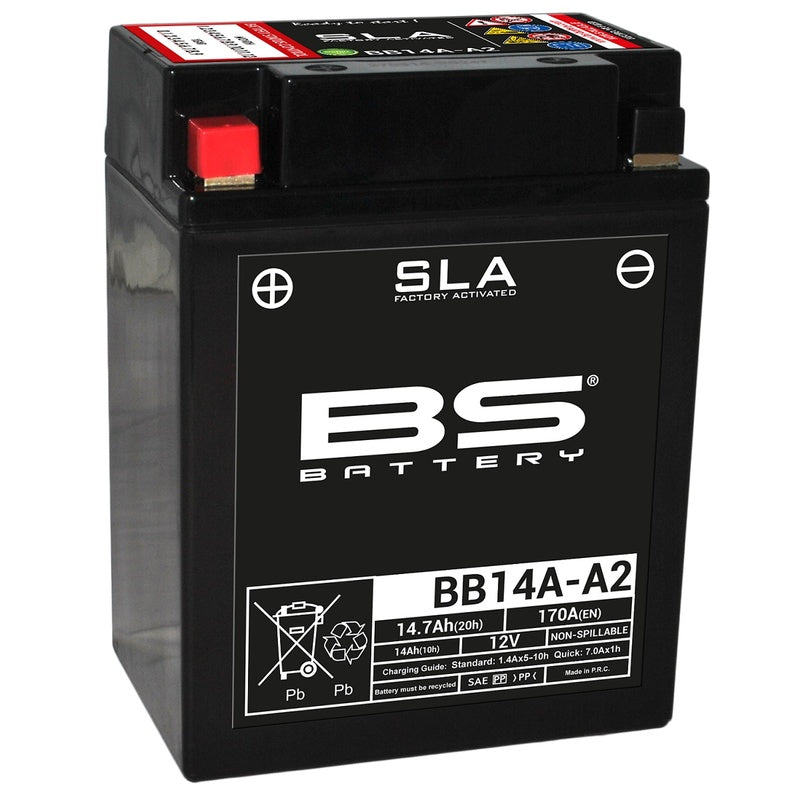 BS BATTERY SLA Wartungsfreie Batterie Werkseitig aktiviert - BB14A-A2