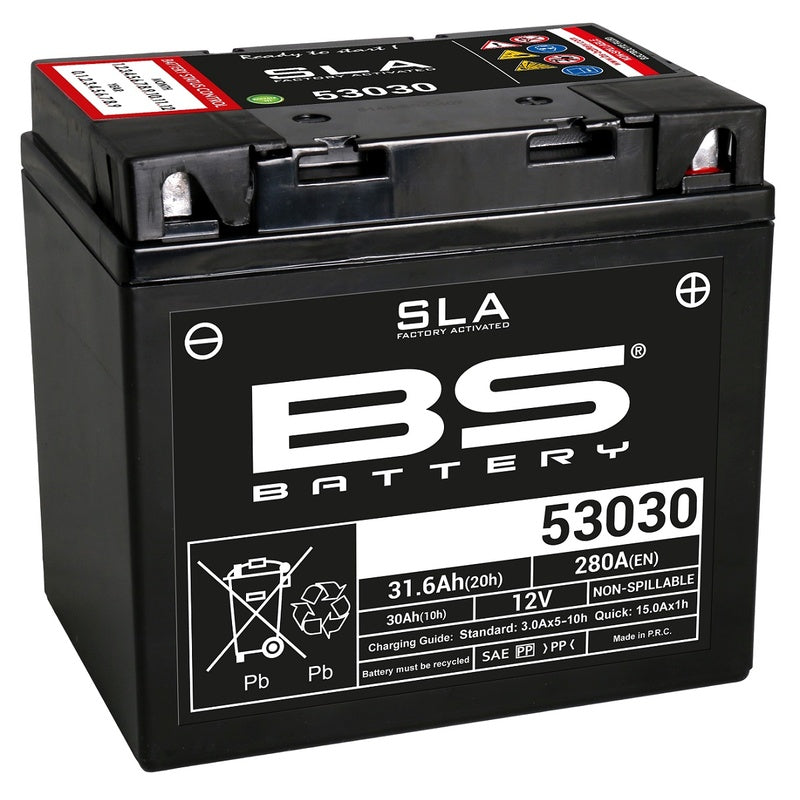 BS BATTERY SLA Wartungsfreie Batterie Werkseitig aktiviert - 53030
