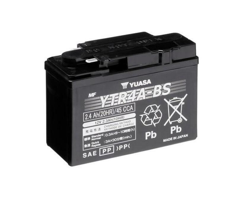 YUASA Wartungsfreie Batterie mit Säurepack - YTR4A-BS