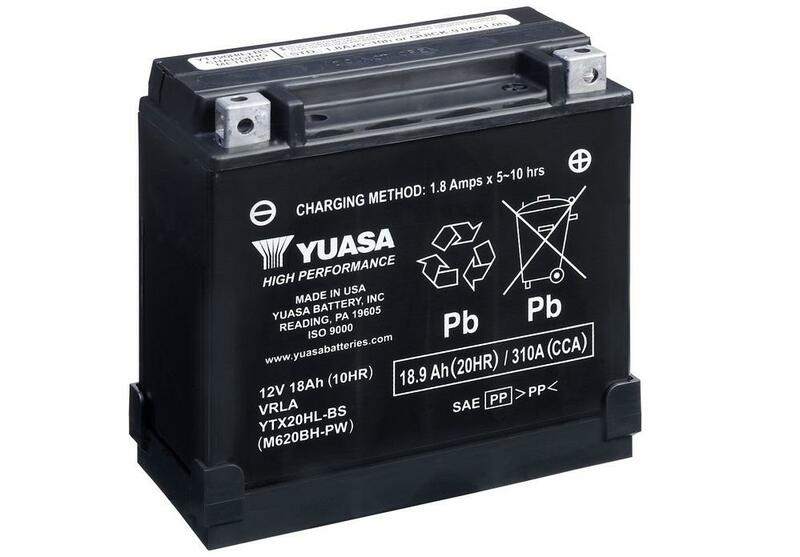 YUASA Wartungsfreie Batterie mit Säurepack - YTX20HL-BS-PW