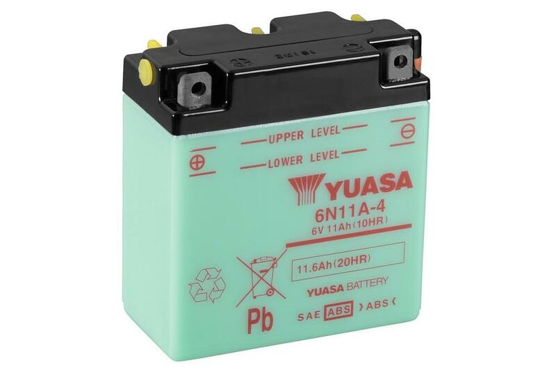 YUASA Blei/Säure Batterie ohne Säurepack - 6N11A-4