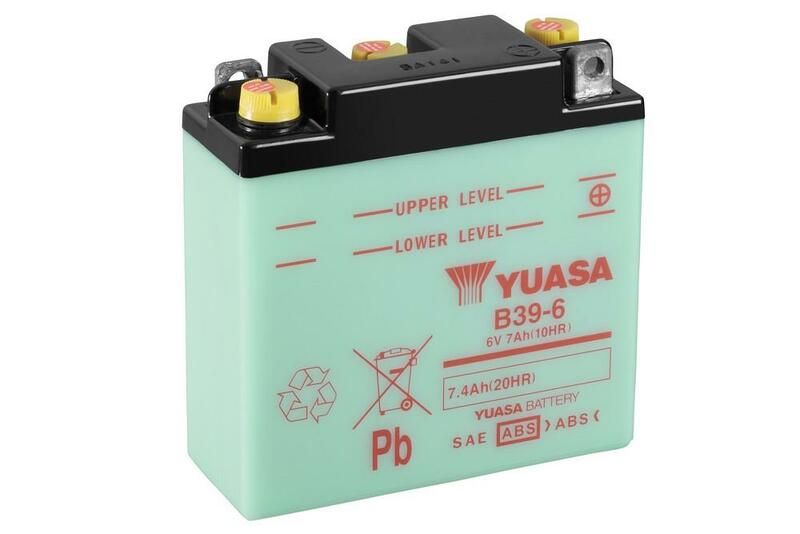 YUASA Blei/Säure Batterie ohne Säurepack - B39-6