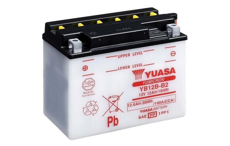 YUASA Blei/Säure Batterie ohne Säurepack - YB12B-B2
