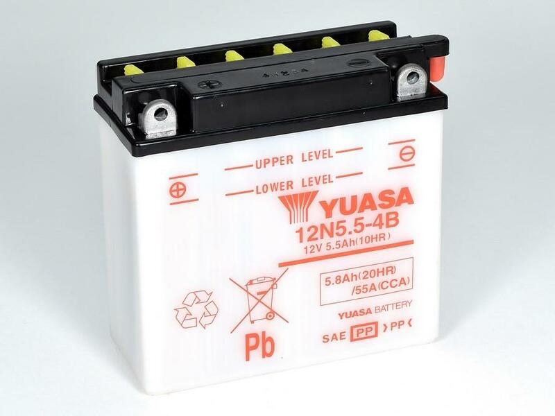 YUASA Blei/Säure Batterie ohne Säurepack - 12N5.5-4B