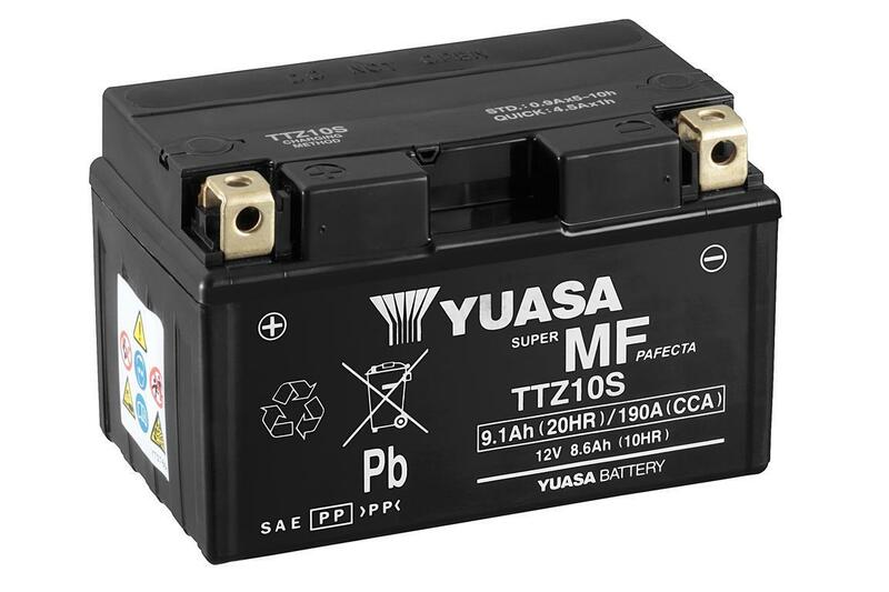 YUASA Wartungsfreie Batterie mit Säurepack - TTZ10S