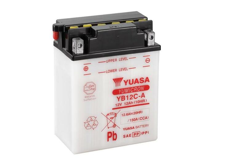 YUASA Blei/Säure Batterie ohne Säurepack - YB12C-A