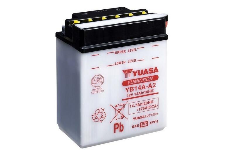 YUASA Blei/Säure Batterie ohne Säurepack - YB14A-A2