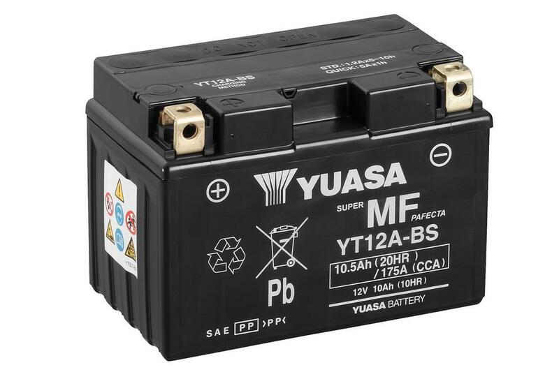 YUASA Wartungsfreie Batterie mit Säurepack - YT12A-BS