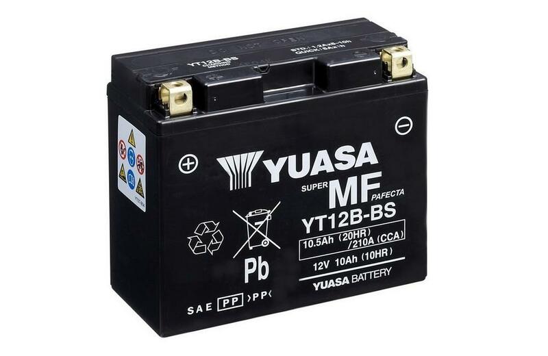YUASA Wartungsfreie Batterie mit Säurepack - YT12B-BS
