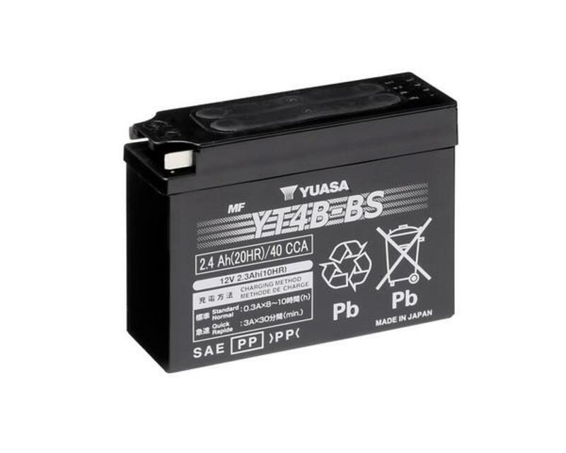 YUASA Wartungsfreie Batterie mit Säurepack - YT4B-BS