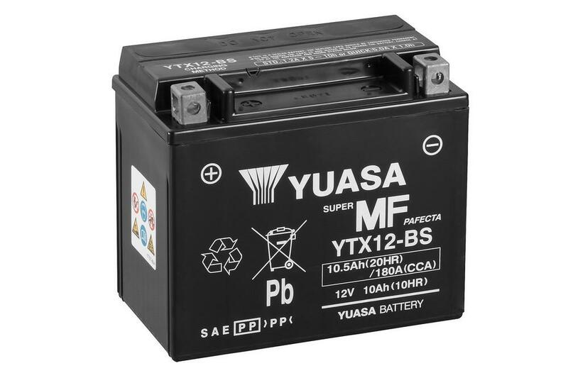 YUASA Wartungsfreie Batterie mit Säurepack - YTX12-BS