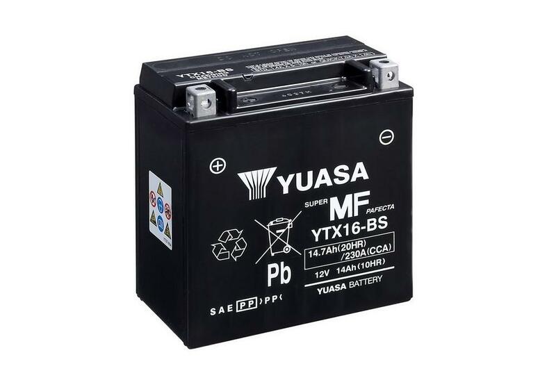YUASA Wartungsfreie Batterie mit Säurepack - YTX16-BS