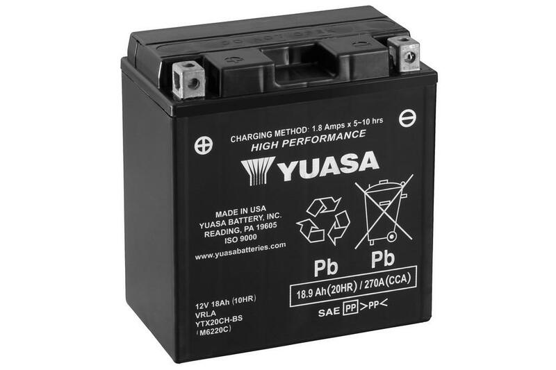 YUASA Wartungsfreie Batterie mit Säurepack - YTX20CH-BS