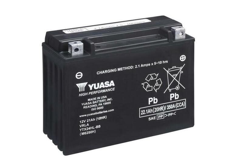 YUASA Wartungsfreie Batterie mit Säurepack - YTX24HL-BS