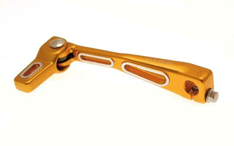 V PARTS Schalthebel Derbi Lighty eloxiert Gold