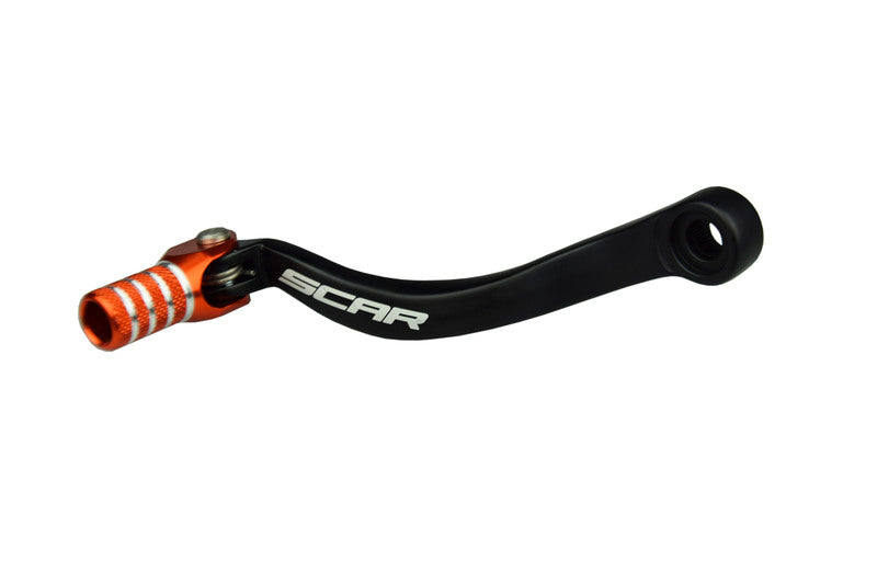 SCAR Schalthebel schwarz matt/Endstück orange