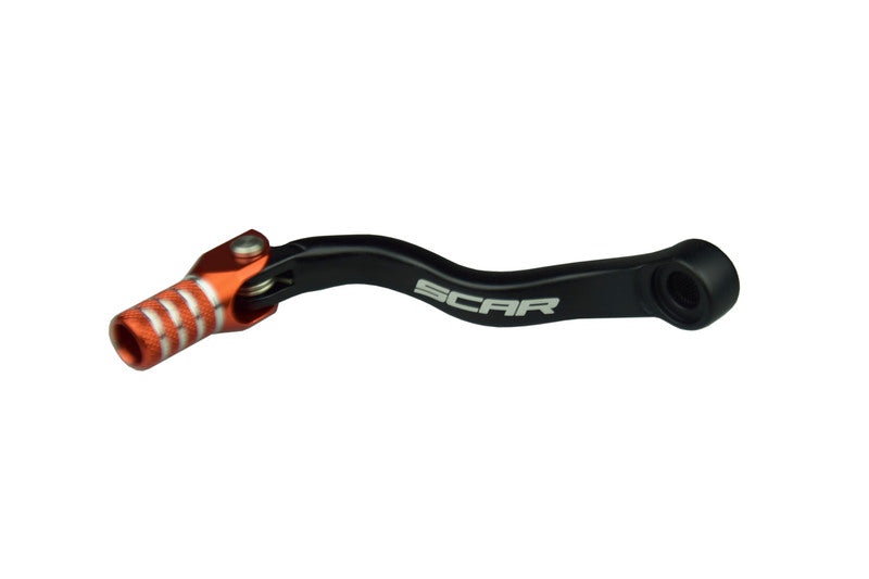 SCAR Schalthebel schwarz matt/Endstück orange