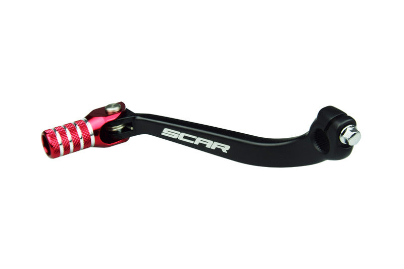 SCAR Schalthebel schwarz matt/Endstück rot