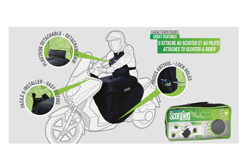 Schürze Scoot universal schwarz OXFORD