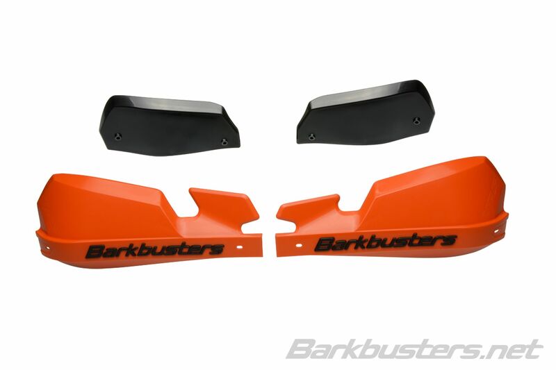 BARKBUSTERS VPS MX Handschutz Kunststoff Set Nur Orange/Schwarz Deflektor