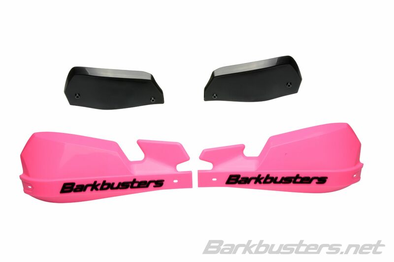 BARKBUSTERS VPS MX Handschutz Kunststoff Set Nur Rosa/Schwarz Deflektor