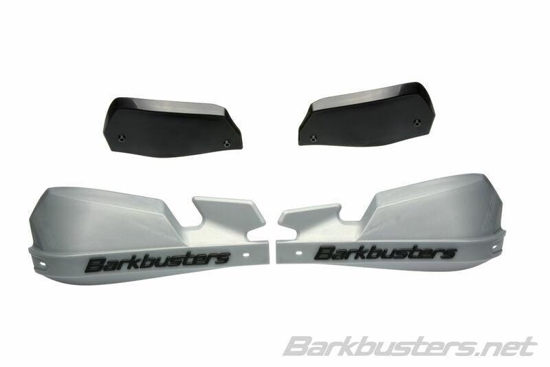 BARKBUSTERS VPS MX Handschutz Kunststoff Set Nur Silber/Schwarz Deflektor