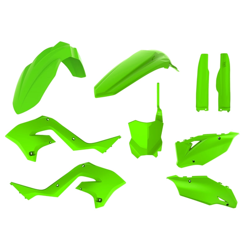 POLISPORT Restyle Plastikbausatz Limettengrün Kawasaki KX125/250