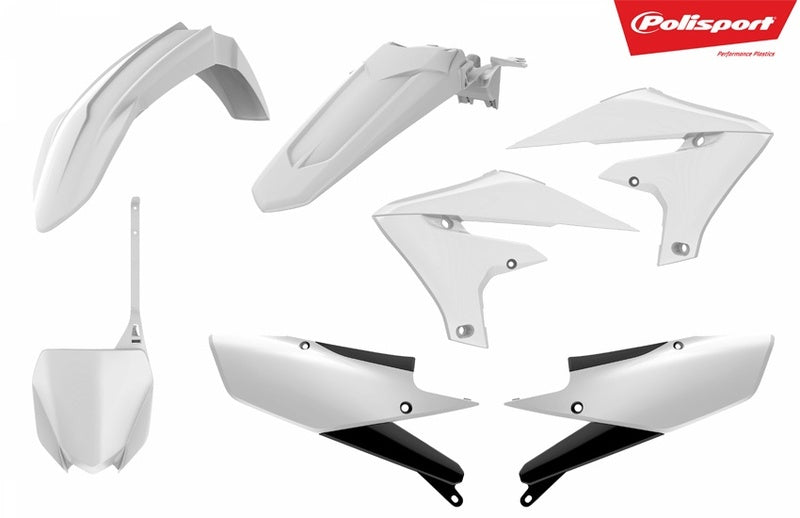 POLISPORT Plastik-Kit weiß Yamaha YZ450F