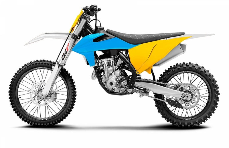 POLISPORT MX Vintage Edition Plastik-Kit blau/gelb KTM SX/SX-F