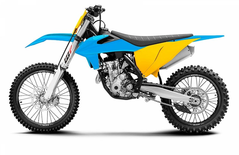 POLISPORT MX Vintage Edition Plastik-Kit blau/gelb KTM SX/SX-F