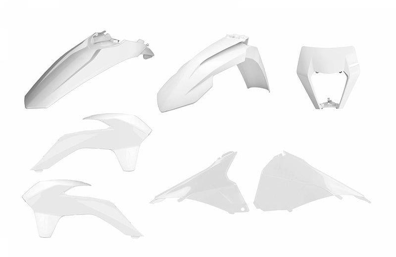 POLISPORT Enduro Plastik-Kit Restyle weiß KTM EXC/EXC-F