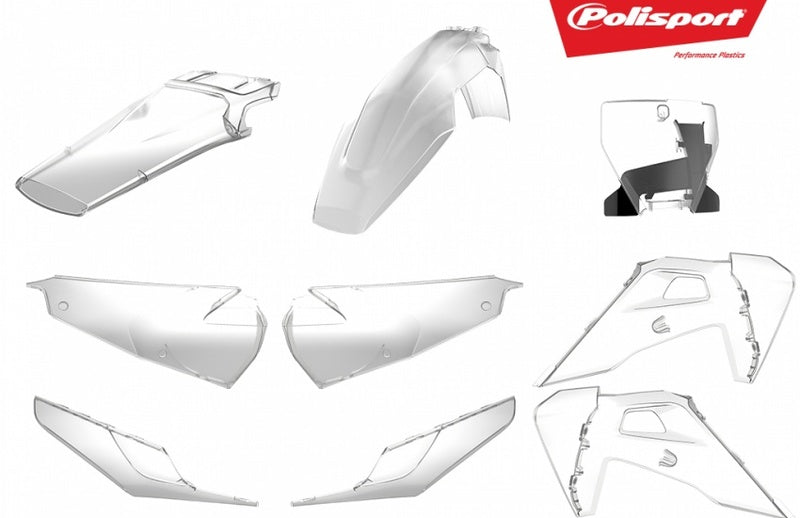 POLISPORT Plastik-Kits transparent Husqvarna TC/FC
