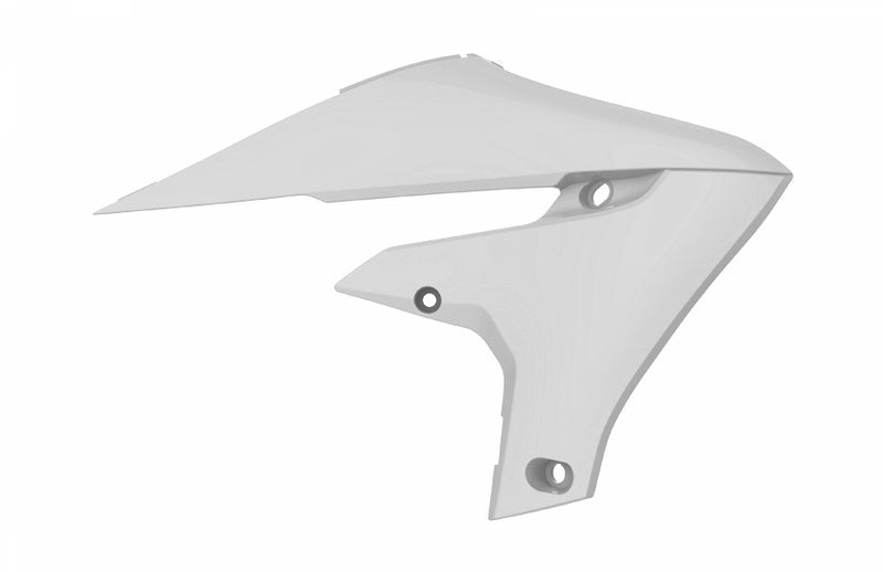 POLISPORT Kühlerspoiler seitlich Weiß Yamaha YZ450F