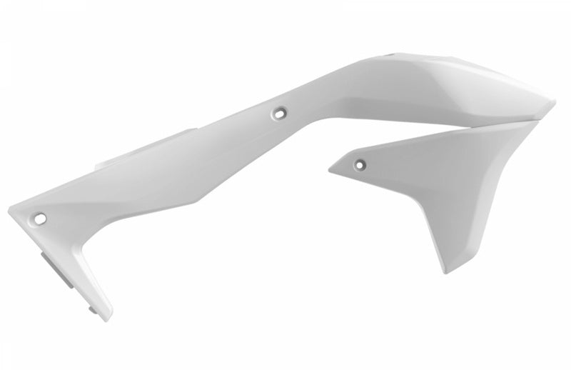 POLISPORT Kühlerspoiler seitlich Weiß Kawasaki KX450F