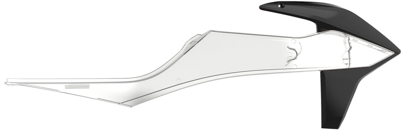 POLISPORT Kühlerspoiler seitlich Schwarz/Transparent KTM SX/SX-F
