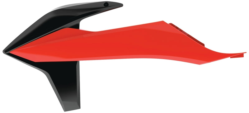 POLISPORT Kühlerspoiler seitlich Schwarz/Neonorange KTM SX/SX-F