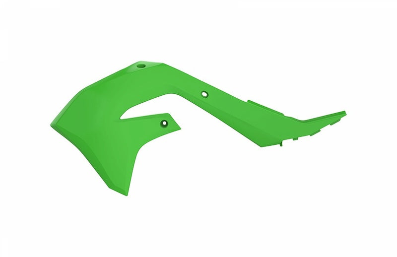 POLISPORT Kühlerspoiler seitlich Grün Kawasaki KX450