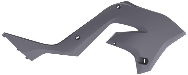 POLISPORT Kühlerspoiler seitlich seitlich Nardo Grau Kawasaki KX125/250