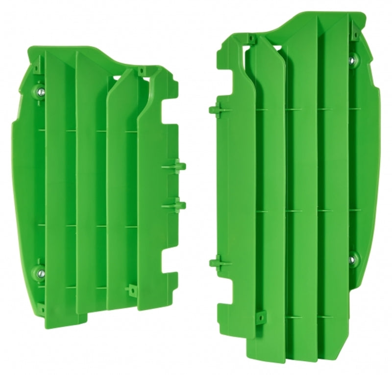 Kühlerabdeckung Polisport grün Kawasaki KX450F